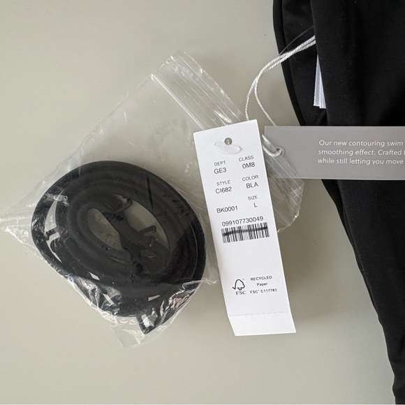 NWT J. Crew Bandeau Bikini Top Classic Sculpt Black - Picture 4 of 6